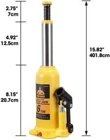 img 3 attached to Torin JackBoss TH91204X Hydraulic Welded Bottle