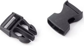 img 2 attached to 🎒 10pc 1 Inch Black Plastic Delrin Clip Buckles for Webbing Straps - Ideal for Bum Travel Bags, Backpacks, and Luggage Fastening