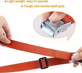 img 1 attached to MAGARROW Lashing Straps Buckle 8 Pack - Efficient Material Handling Accessories for Secure Strapping