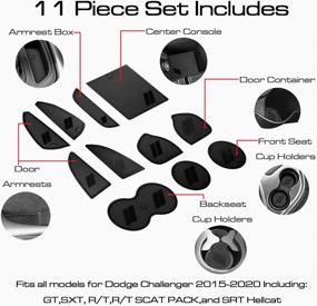 img 1 attached to HAMSAM Challenger Accessories 2015 2021 Non Slip Interior Accessories