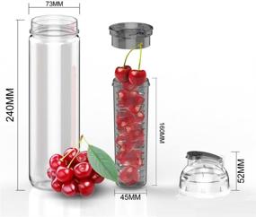 img 2 attached to 🍓 27oz AVOIN Colorlife Sport Tritan Fruit Infuser Water Bottle (Multiple Color Options) - BPA-Free