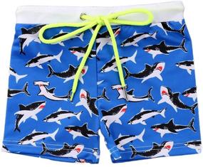 img 4 attached to Adorable Styles Love Toddler Printed Bathing Boys' Clothing and Swim: Trendy & Fun Swimwear for Little Boys
