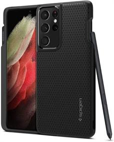 img 4 attached to 📱 Spigen Liquid Air P Matte Black Phone Case for Galaxy S21 Ultra (2021) - Enhanced SEO