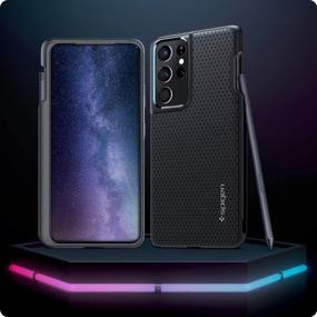 img 1 attached to 📱 Spigen Liquid Air P Matte Black Phone Case for Galaxy S21 Ultra (2021) - Enhanced SEO