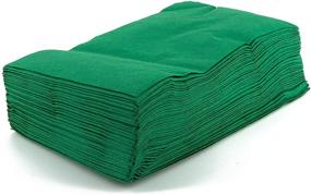 img 3 attached to 🎉 SparkSettings Big Party Pack Green Hand Towels - 40 Pack Decorative Guest Towels for Kitchen and Parties