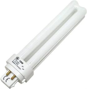 img 1 attached to 💡 GE 97601 - F18DBX/841/ECO4P - High-Quality 18W Quad-Tube Compact Fluorescent Bulb, 4 Pin, 4100K