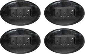 img 2 attached to 🚨 Recon 264132BK LED Fender Lights for 1999-2008 Ford Super Duty (4-Piece Set) - Smoked Lens in Black Trim: Enhance Your Truck's Look with Style