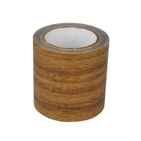 img 2 attached to 🌳 Adhesive Wood Grain Repair Tape for Furniture Floor Beautification and Home Decoration - Brown Antique Oak, Marrywindix 1 Roll 15 Feet