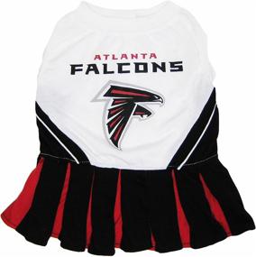 img 4 attached to Stylish Atlanta Falcons NFL Cheerleader Dress for Dogs - Size Medium: Perfect Pet Apparel for Game Day!