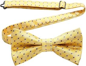 img 4 attached to 🎩 HISDERN Men's Plaid Bow Ties - Enhance Your Style with Classy Patterns