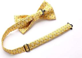 img 2 attached to 🎩 HISDERN Men's Plaid Bow Ties - Enhance Your Style with Classy Patterns