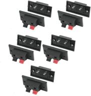 🔊 gfortun 10 pack 2-position right angle push-in type stereo speaker terminal strip board connector for enhanced speaker parts logo