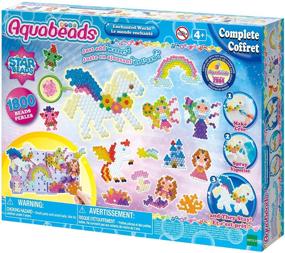 img 4 attached to 🌈 Explore the Aquabeads Enchanted World: Complete Arts & Crafts Bead Kit for Children - Over 1,000 Beads & Display Stand