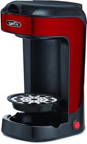 img 4 attached to ☕ BELLA Scoop One Cup Coffee Maker: Compact and Stylish Red & Stainless Steel Design