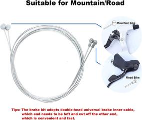 img 2 attached to 🚴 Premium Universal Bicycle Brake Cable and Housing Kit for MTB/Road Bike - Ideal DIY Repair Tool