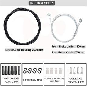 img 3 attached to 🚴 Premium Universal Bicycle Brake Cable and Housing Kit for MTB/Road Bike - Ideal DIY Repair Tool