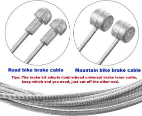 img 1 attached to 🚴 Premium Universal Bicycle Brake Cable and Housing Kit for MTB/Road Bike - Ideal DIY Repair Tool