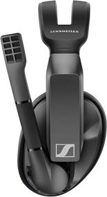 img 2 attached to 🎧 Sennheiser GSP 370 Беспроводные игровые наушники накладного типа - низкая задержка Bluetooth, шумоподавляющий микрофон - совместимы с ПК, Mac, Windows, PS4 - черные