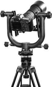 img 2 attached to 📷 Enhanced Movo GH1000 MKII Carbon Fiber Double Gimbal Tripod Head: Pro-Grade with Arca-Swiss Quick-Release Plate (Latest Version)