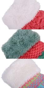 img 2 attached to 🧤 Children's 3-Pack Sherpa-Lined Winter Knit Mitten Gloves for Toddlers