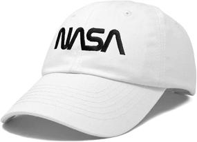 img 1 attached to 🚀 DALIX NASA Hat - Baseball Cap with Embroidered Logo Pigment Dye and Washed Cotton Material