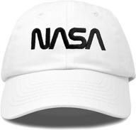 🚀 dalix nasa hat - baseball cap with embroidered logo pigment dye and washed cotton material logo