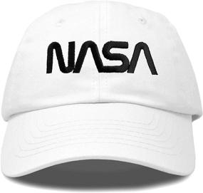 img 4 attached to 🚀 DALIX NASA Hat - Baseball Cap with Embroidered Logo Pigment Dye and Washed Cotton Material