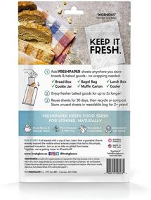 img 3 attached to 🍞 FRESHPAPER Food Saver Sheets: Extend Shelf Life of Baked Goods, Bagels, Muffins, Fresh Bread | BPA Free, USA Made - 1 (8 Sheet) Pack