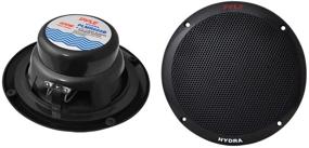 img 2 attached to 🔊 Pyle PLMRKT2B Waterproof Micro Marine Amplifier with 2 Channels and 400 Watts, along with 6.5-Inch Speaker System