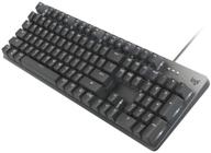 💻 механическая подсвечиваемая клавиатура logitech k845ch, переключатели cherry mx red, регулируемые ножки, компактный алюминиевый верхний корпус, 104 клавиши, usb, совместимость с windows логотип