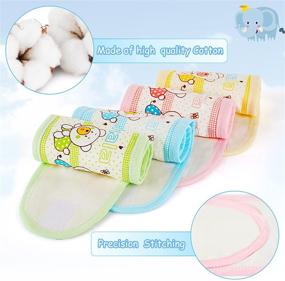 img 1 attached to 👶 Trycooling 4PCS Soft Cotton Baby Infant Umbilical Cord Belly Band - Cartoon Newborn Navel Belt (Random Style)