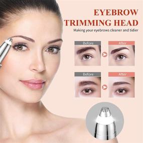 img 2 attached to 🔪 ANCED Eyebrow Trimmer: Effective Hair Removal Tool for Women - Eyebrows, Lip, Nose, Cheeks, Chin, Neck, Bikini