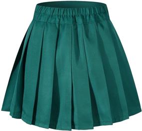 img 2 attached to 💃 Stunning Style and Comfort: BeautifulFashionLife Women's High Waisted Pleated Mini Skirt A-line Shorts - Elastic Wide Waistband