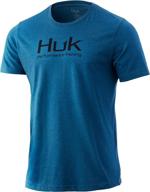 короткая быстросохнущая футболка huk performance из кожи акулы логотип