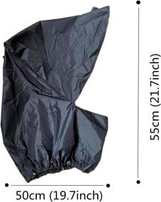 img 2 attached to 🌧️ Waterproof Golf Bag Rain Cover - Amy Sport Hood Protection Black Pack - Durable and Lightweight Raincoat for Men and Women Golfers