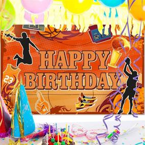 img 1 attached to Basketball Birthday Photography Background Decorations