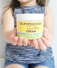 img 2 attached to 🌼 California Baby Calendula Moisturizing Cream - Hydrates and Soothes Dry, Sensitive Skin, Plant-Based & Vegan Friendly, Ideal for Face, Arms, and Body, 2oz, Pack of 3