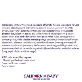 img 1 attached to 🌼 Крем для увлажнения California Baby Calendula - увлажняет и успокаивает сухую, чувствительную кожу, на основе растений и подходит для веганов, идеально подходит для лица, рук и тела, 2 унции, упаковка из 3 шт.