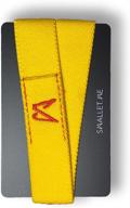 🟨 citrus yellow smallet: sleek minimalist elastic wallet with rfid blocking card for men and women logo