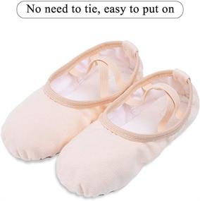 img 2 attached to STELLE Toddler Girls' Athletic Leather Canvas Slippers - Shoes with Enhanced SEO