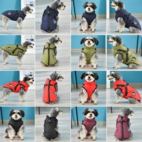 img 1 attached to 🐶 Winter Dog Coat with Harness - Fleece Jacket, Waterproof & Zipper, Reflective - Small to 4XL Sizes - for Small, Medium, Large Dogs - Dog Clothes