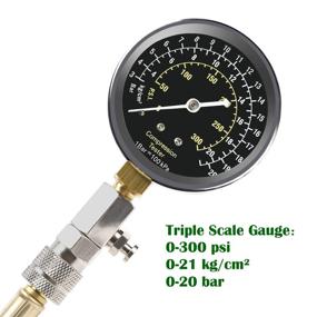 img 3 attached to 🔧 BETOOLL 8pcs Petrol Engine Cylinder Compression Tester Kit: A Comprehensive Automotive Tool Gauge