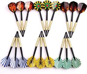 img 4 attached to 🎯 MAXMAU Soft Tip Darts for Electronic Dartboard with Standard Dart Flights - Plastic Point Design, Set of 18 Darts