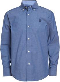 img 3 attached to 👕 Stretch Boys' Clothing: Woven Shirt with Chaps Sleeves