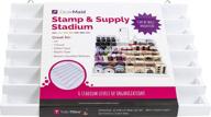 📂 totally-tiffany stamp & supply stadium 6-level organizer, one size, white logo