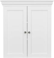 📦 efficiently organize with teamson home stratford contemporary detachable storage adjustable shelves bathroom cabinet, white logo