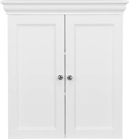 img 4 attached to 📦 Efficiently Organize with Teamson Home Stratford Contemporary Detachable Storage Adjustable Shelves Bathroom Cabinet, White