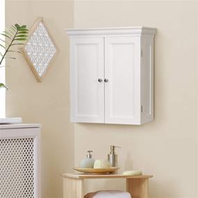 img 3 attached to 📦 Efficiently Organize with Teamson Home Stratford Contemporary Detachable Storage Adjustable Shelves Bathroom Cabinet, White