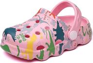 fadezar toddler dinosaur cartoon slippers boys' shoes : clogs & mules logo