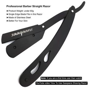 img 1 attached to 💇 Saaqaans MSS-01 Hairdressing Scissors Set: Stylish, Professional Hair Cutting Scissors for Barbers, Hairdressers, and Salons - Including Texture/Thinning Shear, Straight Edge Razor, and 10 Blades with Case